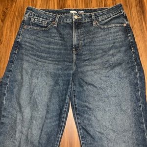 Old Navy Size 14 O.G. Straight High Rise Jeans With Secret Slim Pockets